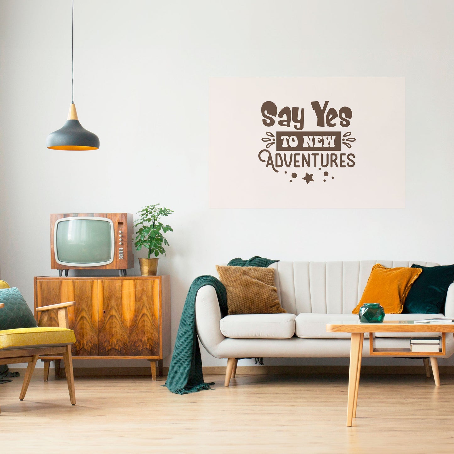 L'AVVENTURA TI ASPETTA Poster orizzontale staccabile e attaccabile