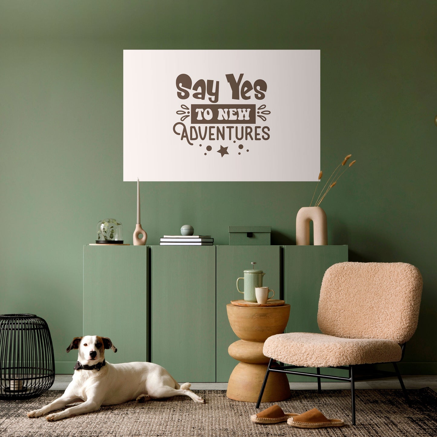 L'AVVENTURA TI ASPETTA Poster orizzontale staccabile e attaccabile