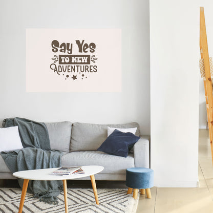 L'AVVENTURA TI ASPETTA Poster orizzontale staccabile e attaccabile