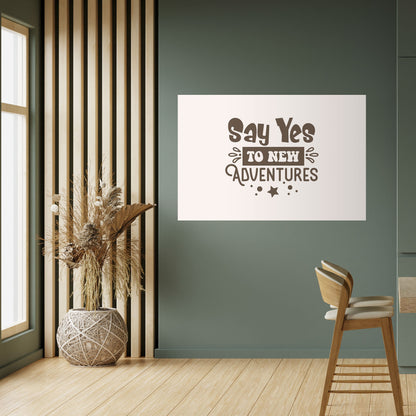 L'AVVENTURA TI ASPETTA Poster orizzontale staccabile e attaccabile