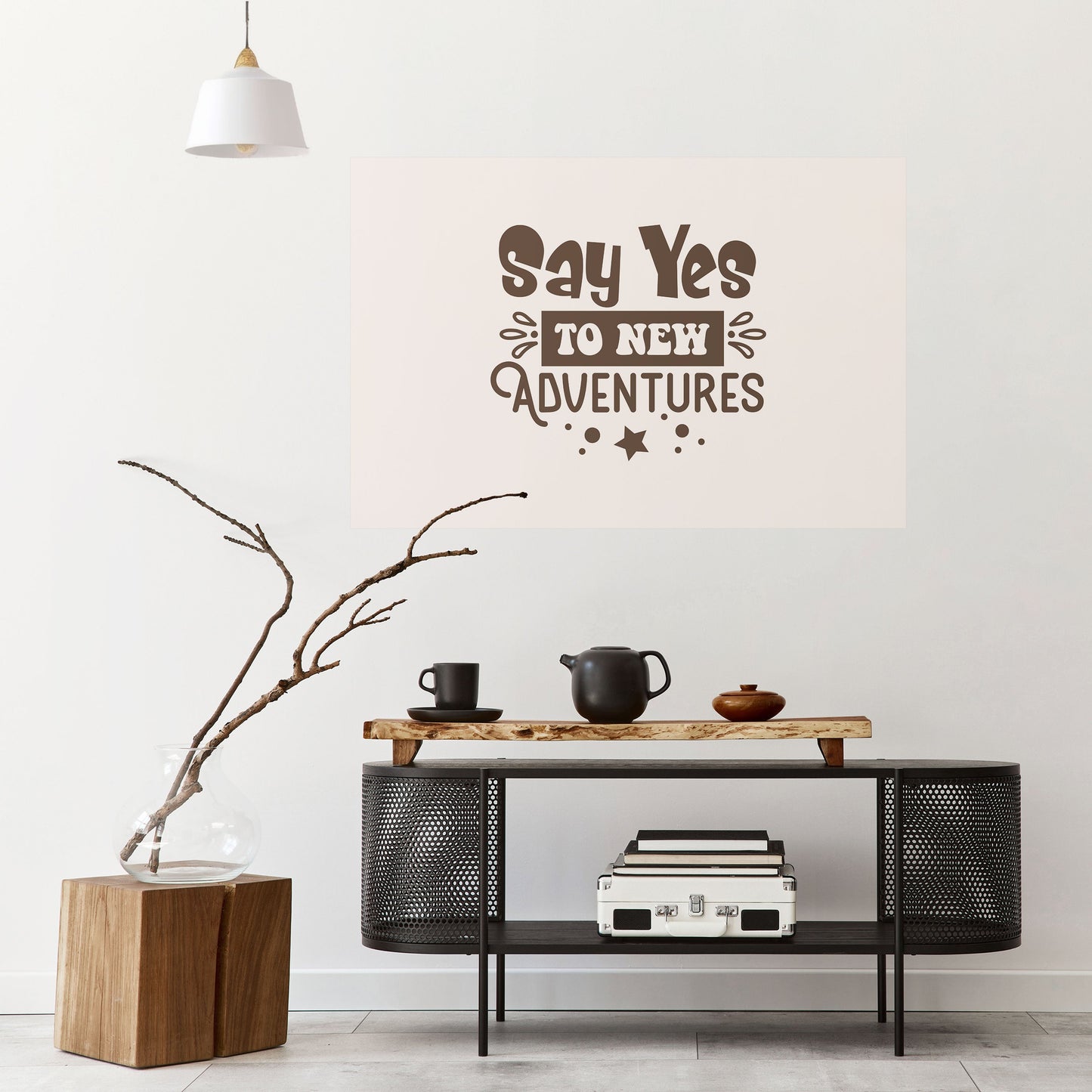 L'AVVENTURA TI ASPETTA Poster orizzontale staccabile e attaccabile