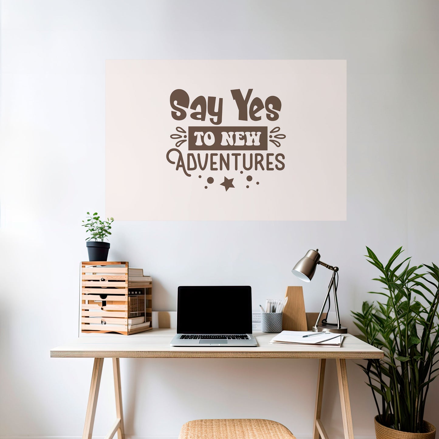 L'AVVENTURA TI ASPETTA Poster orizzontale staccabile e attaccabile