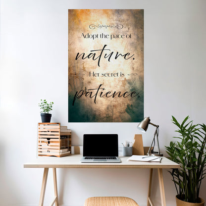ARMONIA CON LA NATURA Poster verticale staccabile e attaccabile