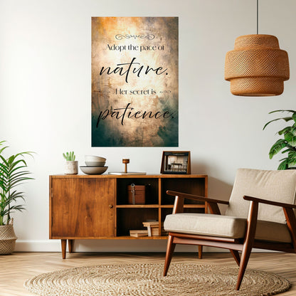 ARMONIA CON LA NATURA Poster verticale staccabile e attaccabile