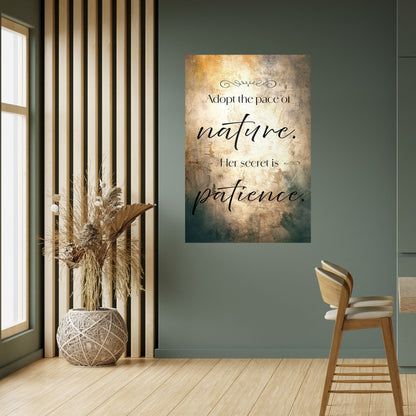 ARMONIA CON LA NATURA Poster verticale staccabile e attaccabile