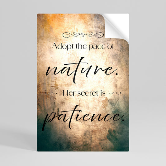 ARMONIA CON LA NATURA Poster verticale staccabile e attaccabile