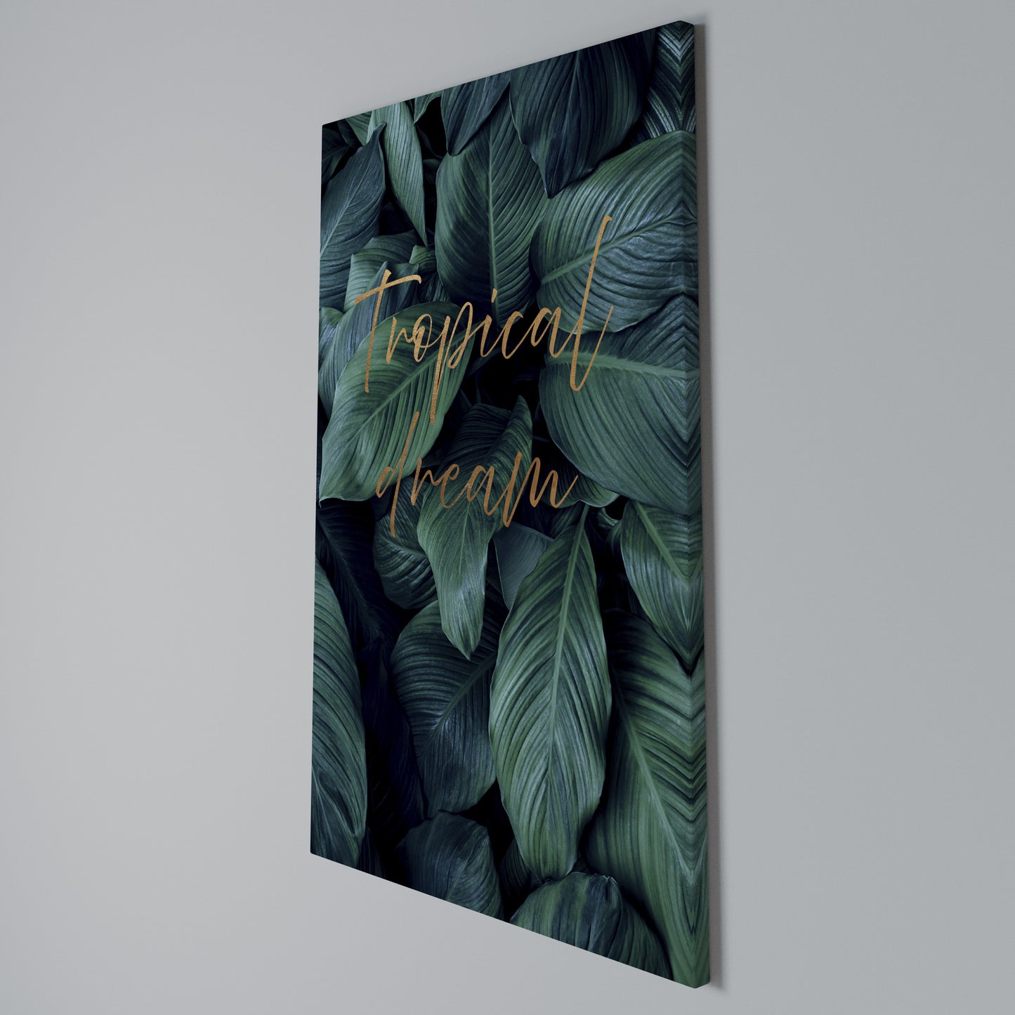 TROPICAL BLISS Stampa su Tela Verticale