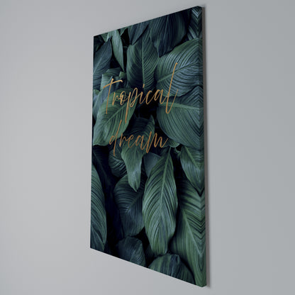TROPICAL BLISS Stampa su Tela Verticale