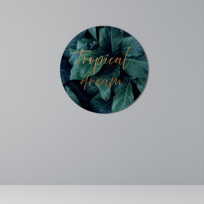 Decorazione murale rotonda TROPICAL BLISS
