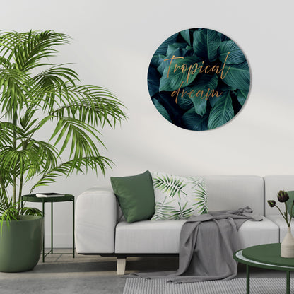Decorazione murale rotonda TROPICAL BLISS