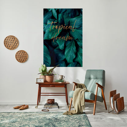 Poster verticale staccabile e attaccabile TROPICAL BLISS