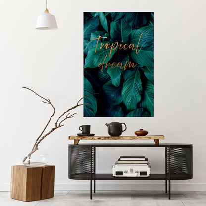 Poster verticale staccabile e attaccabile TROPICAL BLISS