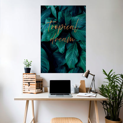 Poster verticale staccabile e attaccabile TROPICAL BLISS