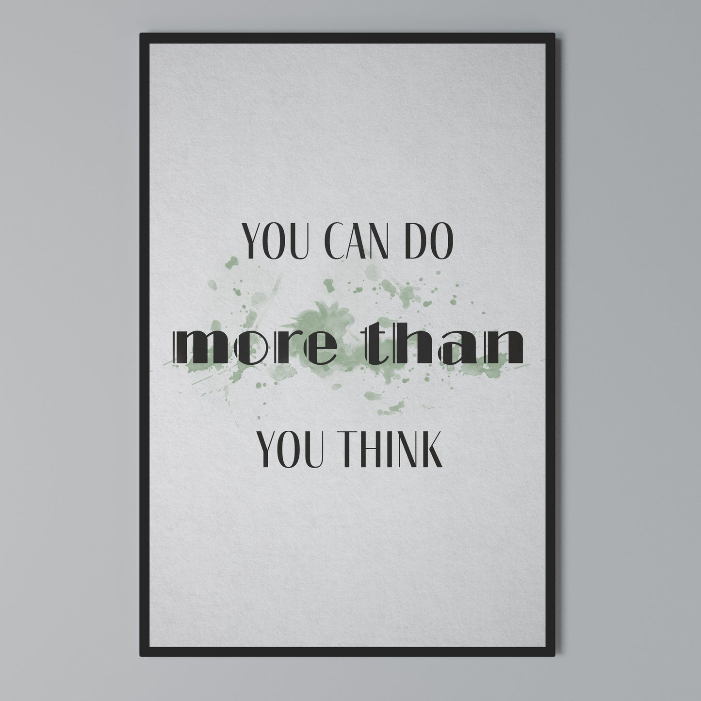 BELIEVE AND ACHIEVE Stampa su Tela Verticale