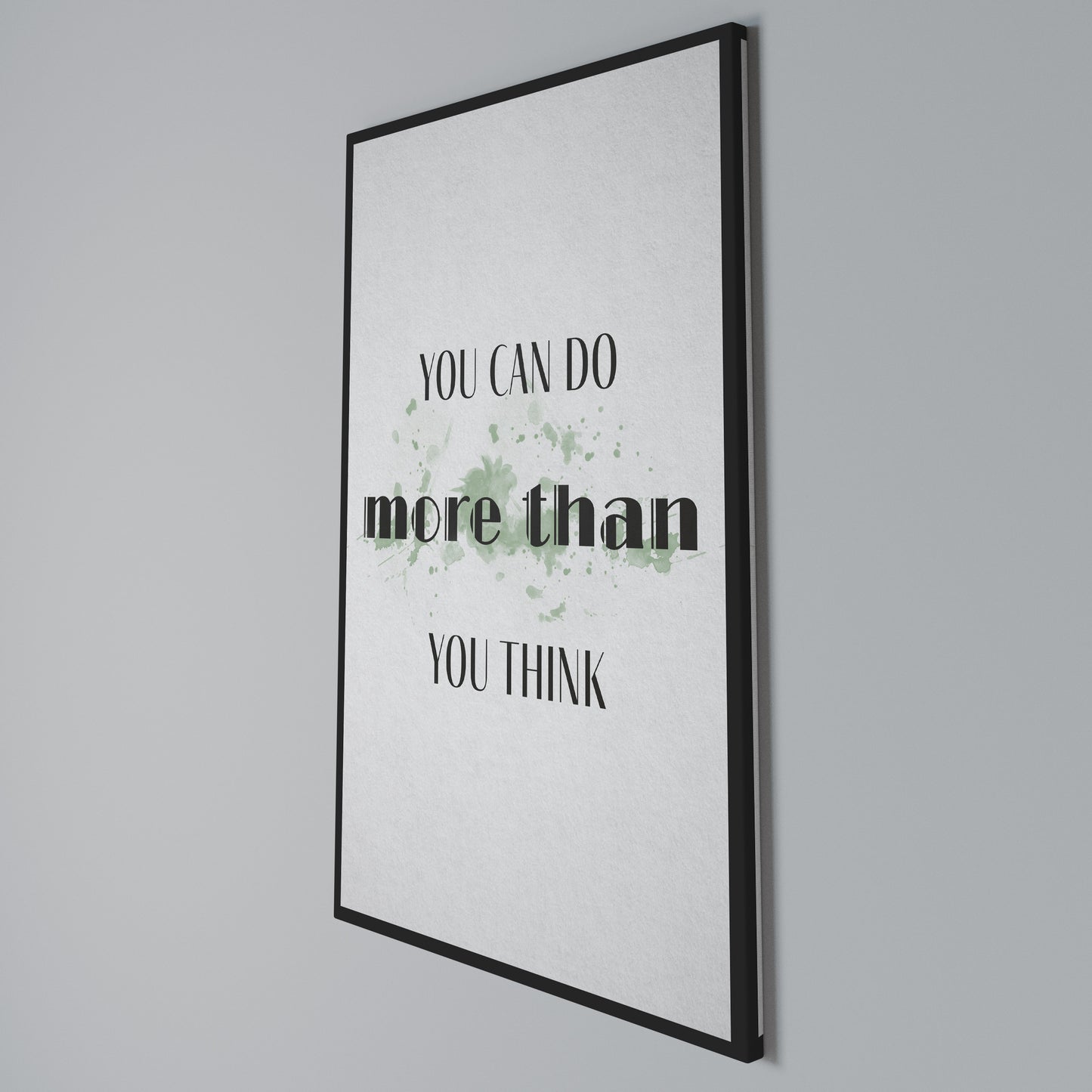 BELIEVE AND ACHIEVE Stampa su Tela Verticale