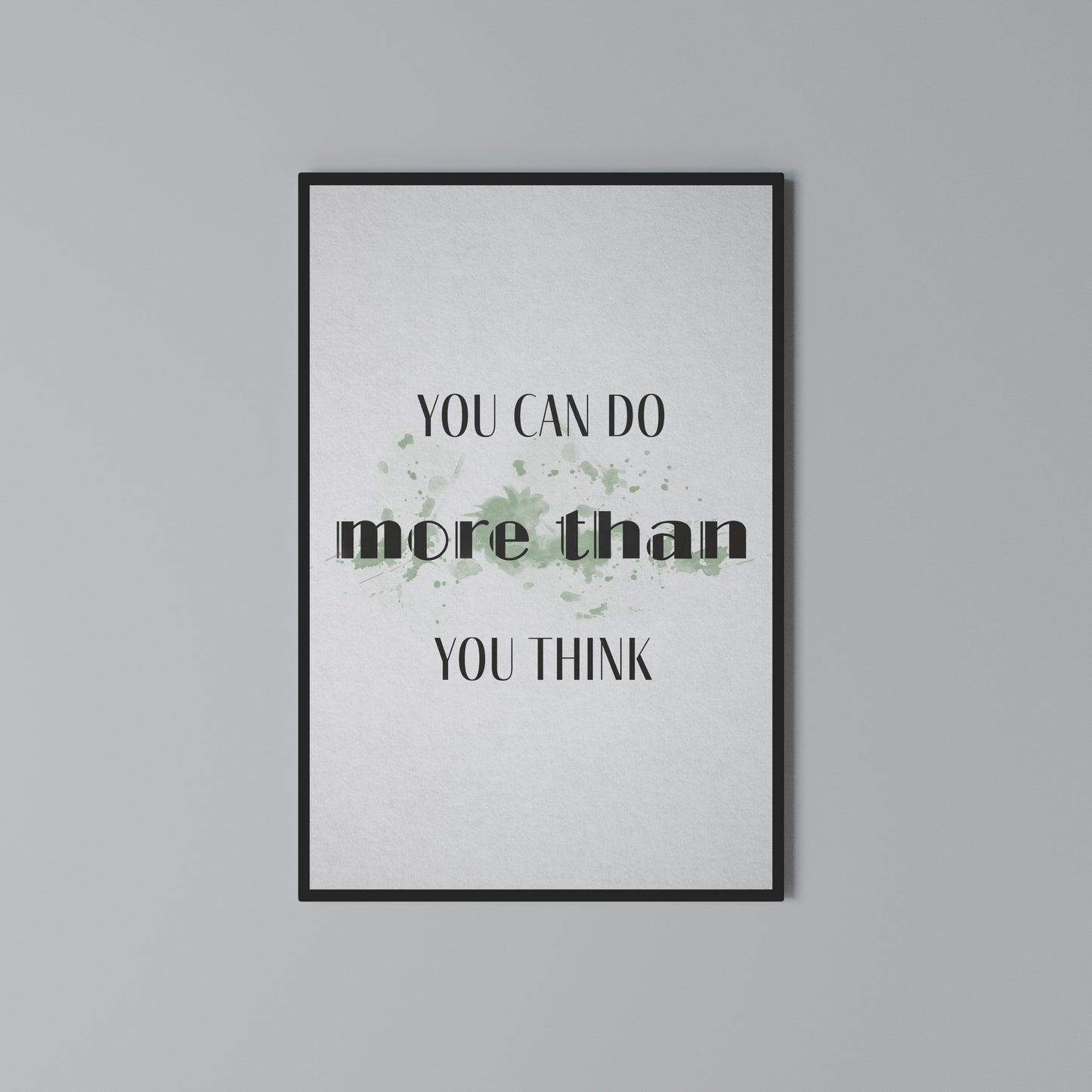 BELIEVE AND ACHIEVE Stampa su Tela Verticale