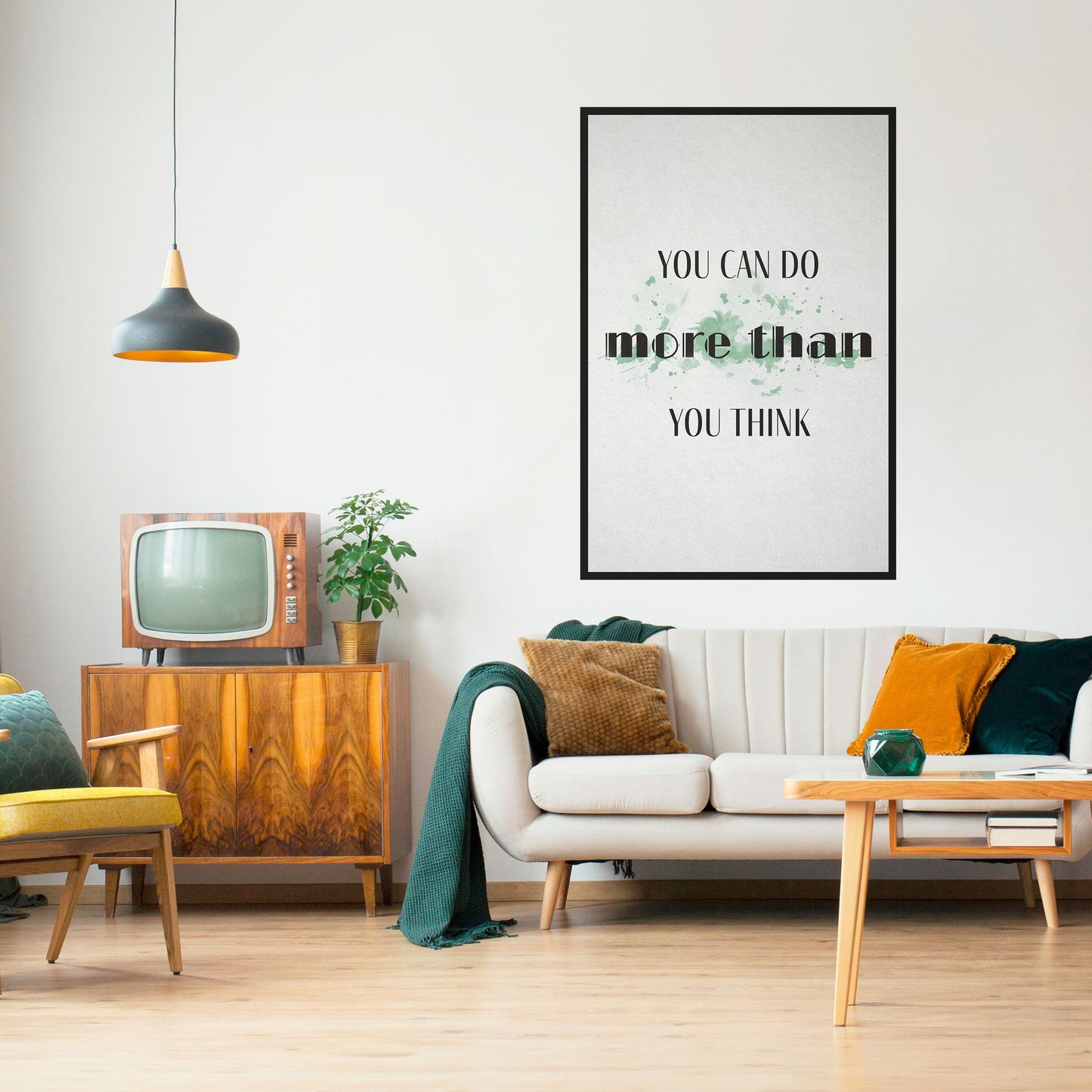 CREDERE E RAGGIUNGERE Poster verticale staccabile e attaccabile