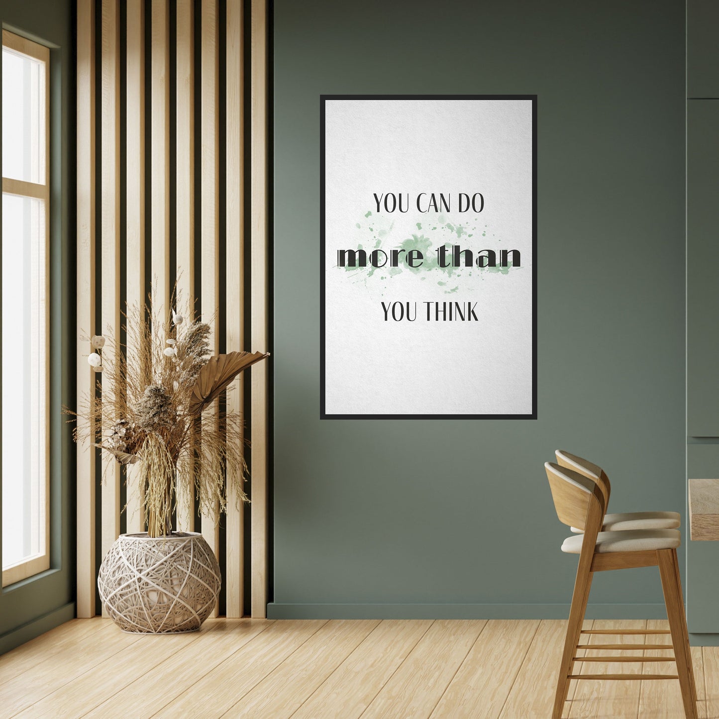 CREDERE E RAGGIUNGERE Poster verticale staccabile e attaccabile