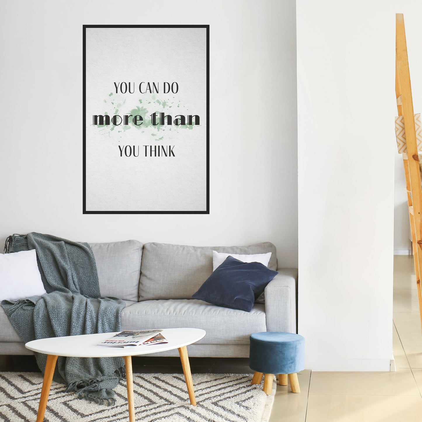 CREDERE E RAGGIUNGERE Poster verticale staccabile e attaccabile