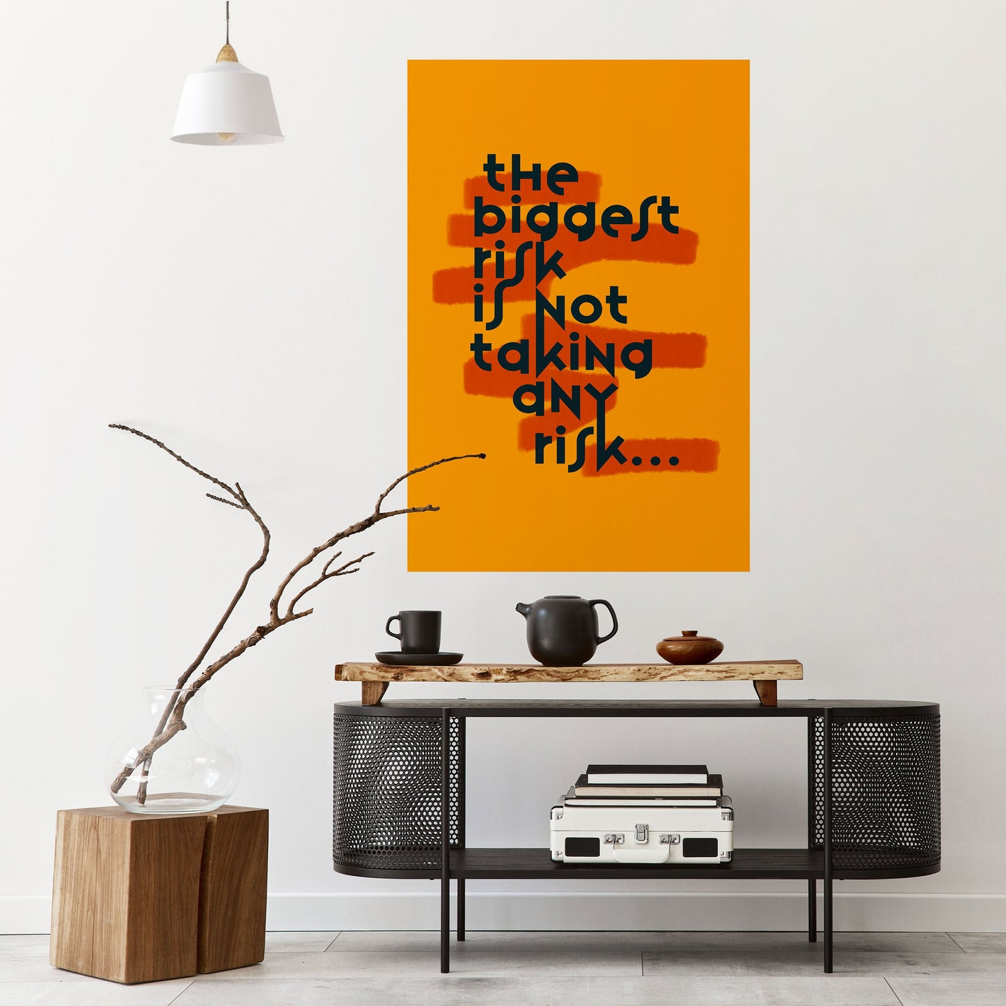 IL RISCHIO PIÙ GRANDE Poster verticale staccabile e attaccabile