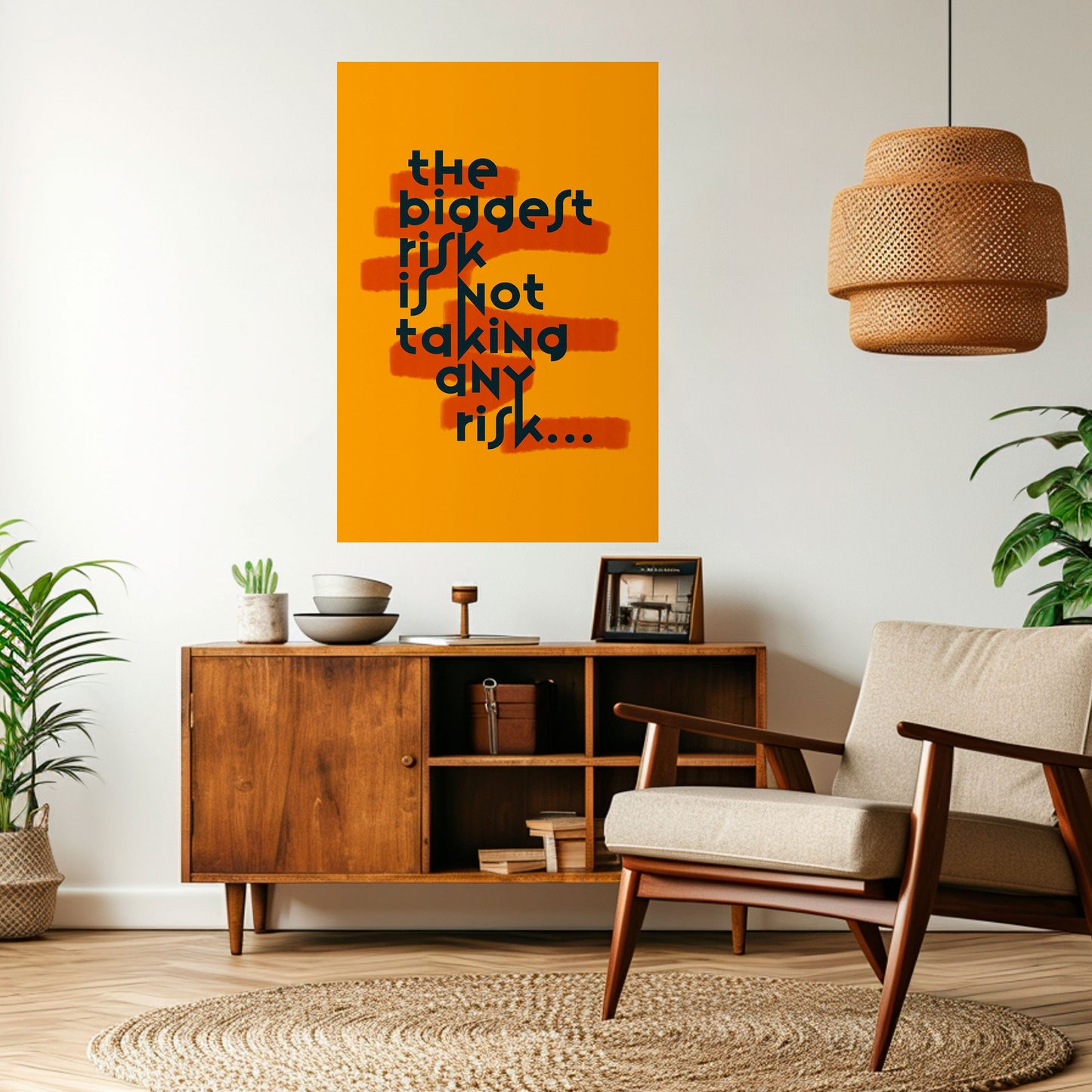 IL RISCHIO PIÙ GRANDE Poster verticale staccabile e attaccabile