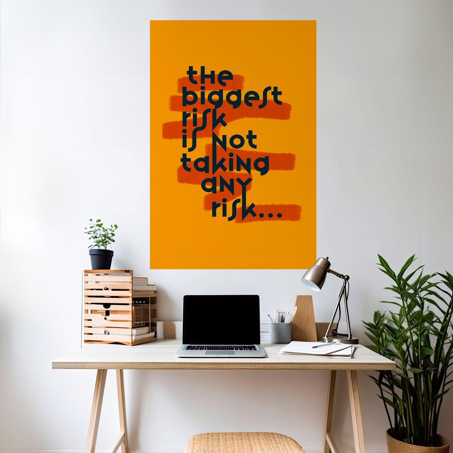 IL RISCHIO PIÙ GRANDE Poster verticale staccabile e attaccabile