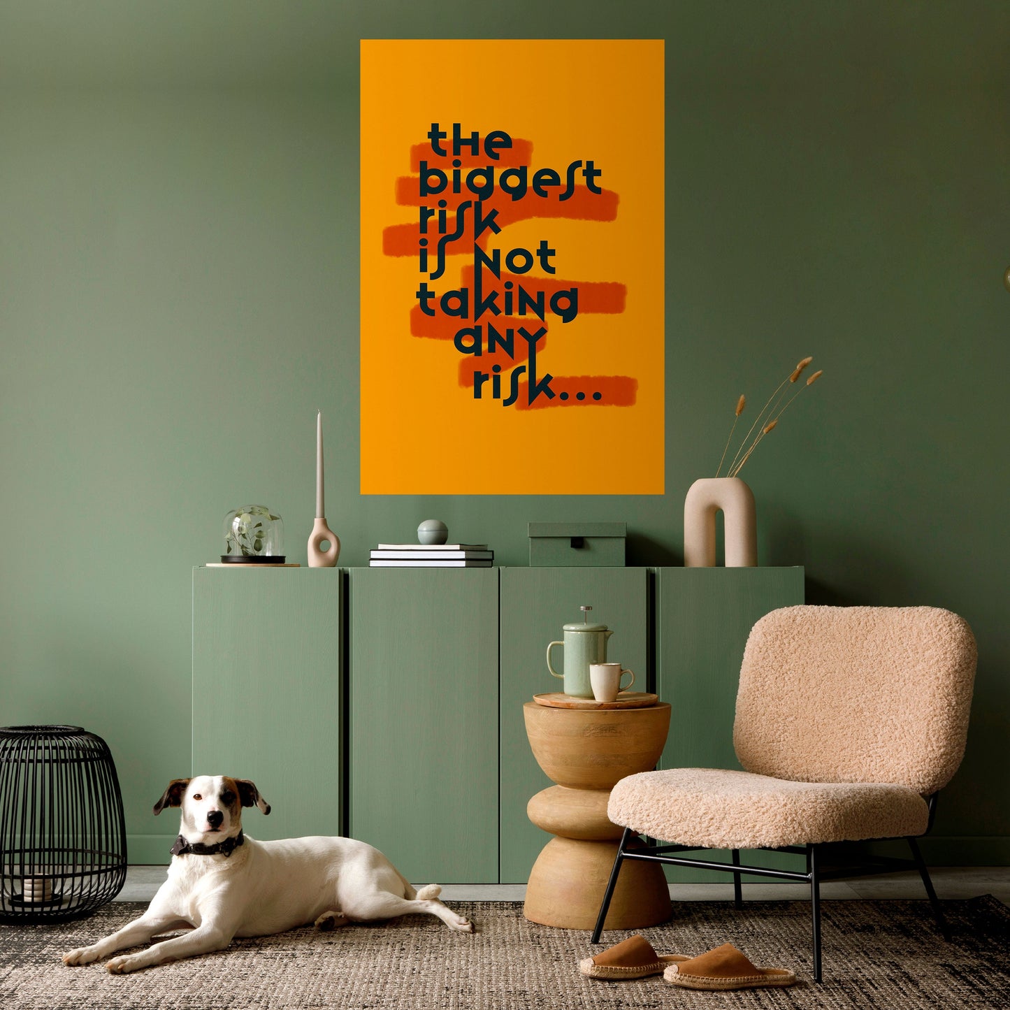 IL RISCHIO PIÙ GRANDE Poster verticale staccabile e attaccabile