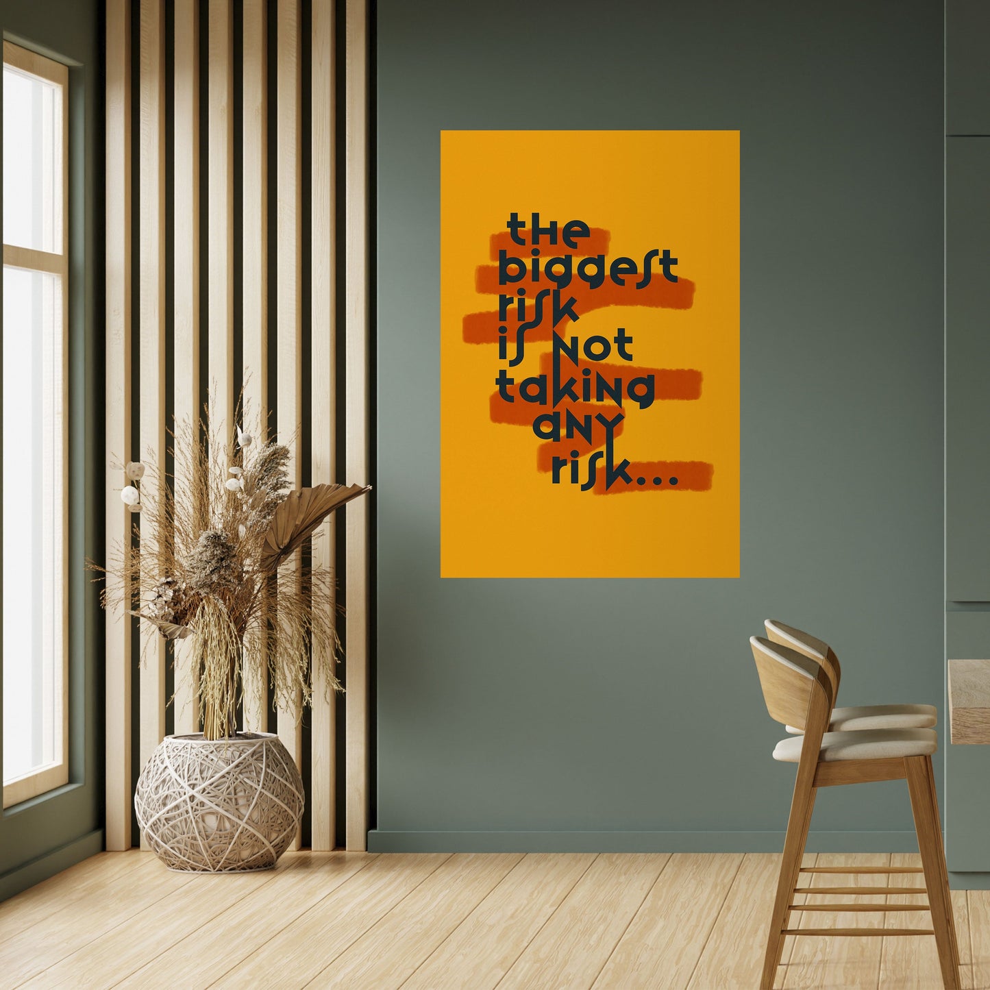 IL RISCHIO PIÙ GRANDE Poster verticale staccabile e attaccabile