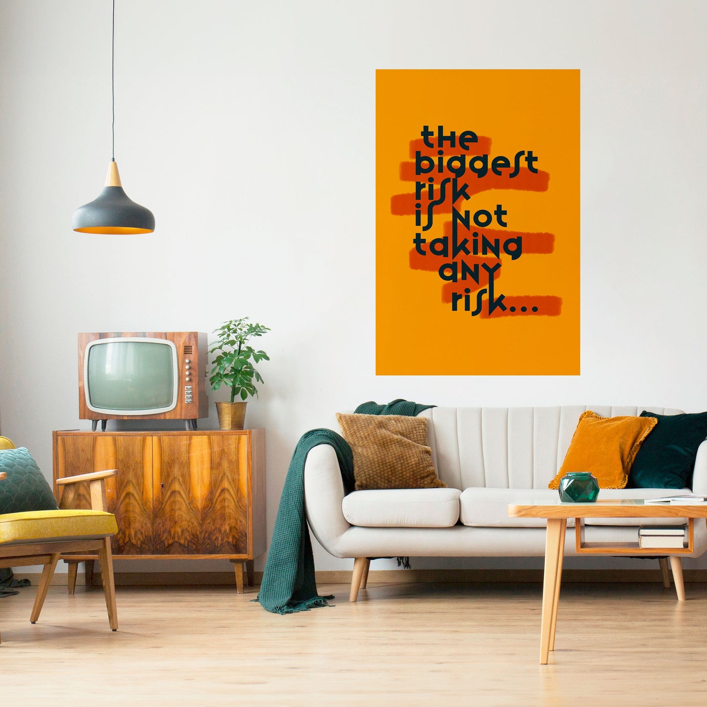 IL RISCHIO PIÙ GRANDE Poster verticale staccabile e attaccabile