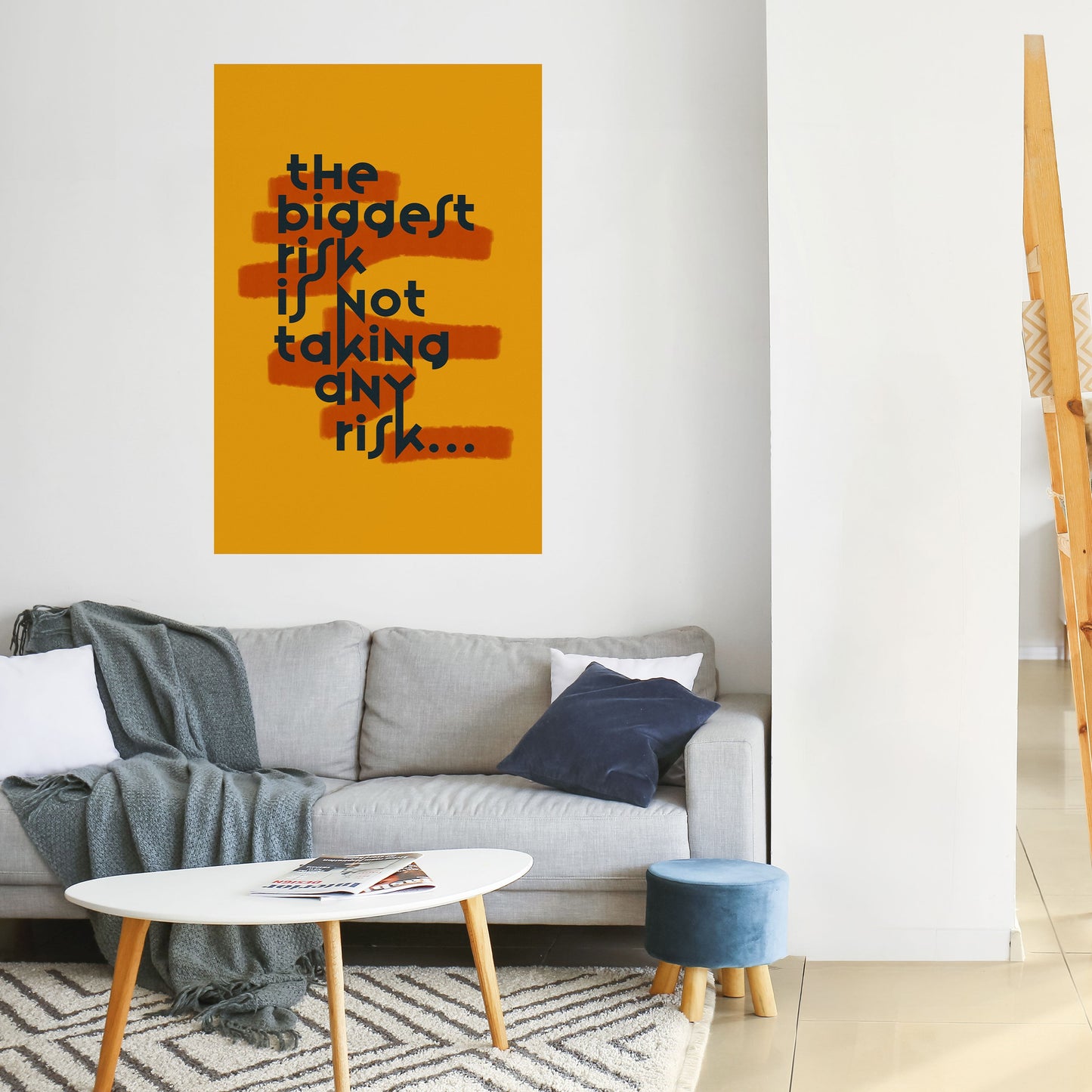 IL RISCHIO PIÙ GRANDE Poster verticale staccabile e attaccabile
