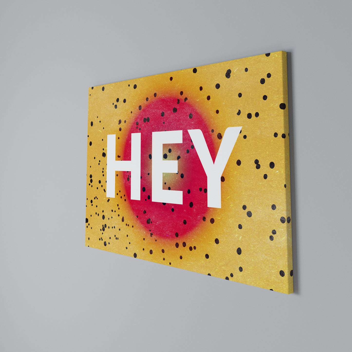 HEY THERE Stampa su tela orizzontale
