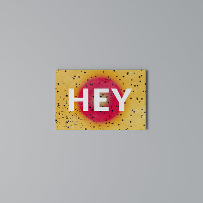 HEY THERE Stampa su tela orizzontale