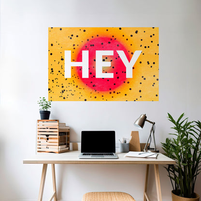 EHI THERE Poster orizzontale staccabile e attaccabile