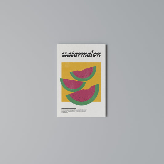 WATERMELON WHIMSY Stampa su Tela Verticale