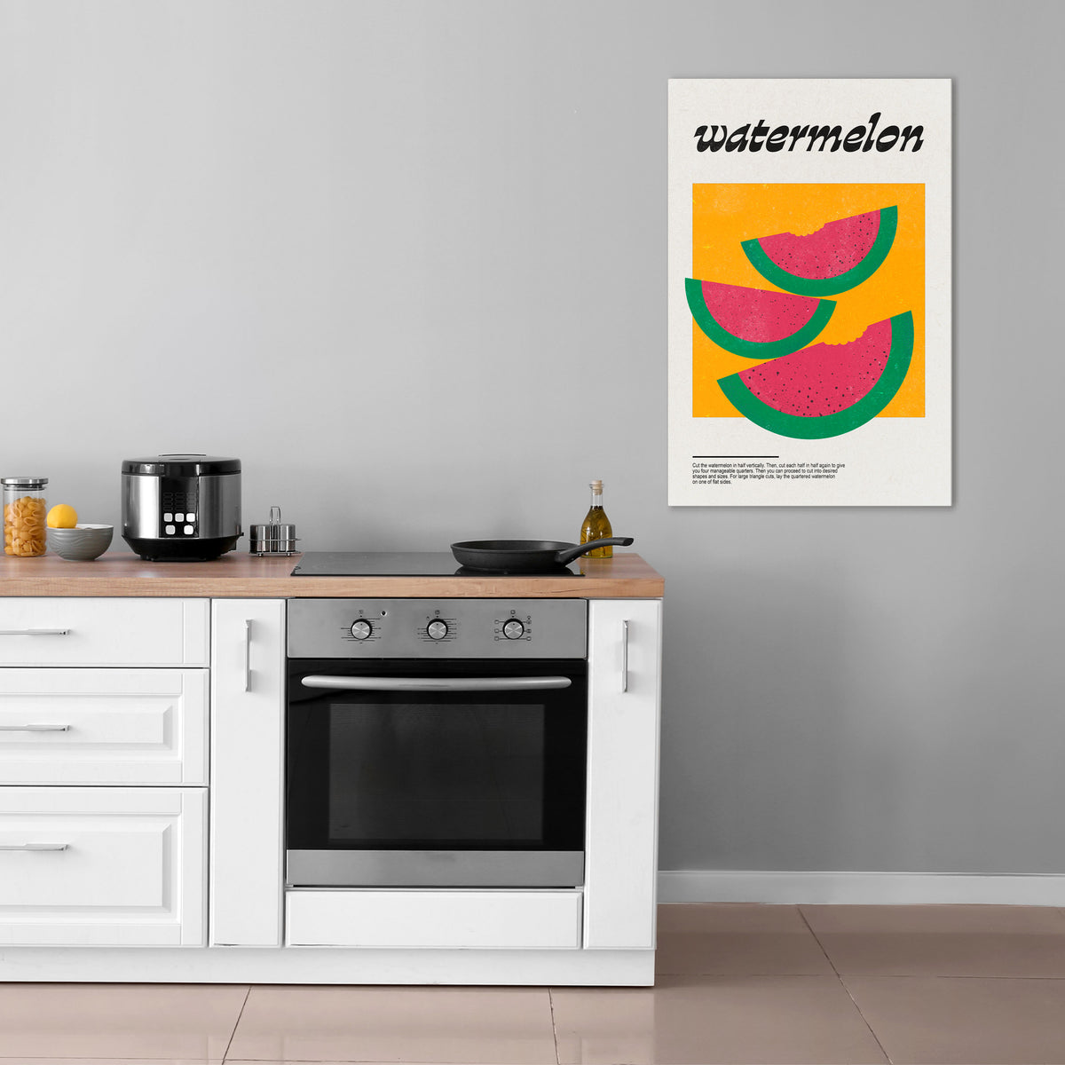 WATERMELON WHIMSY Stampa su tela verticale