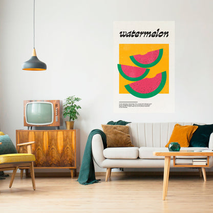 Poster verticale staccabile e attaccabile "Watermelon Whimsy"