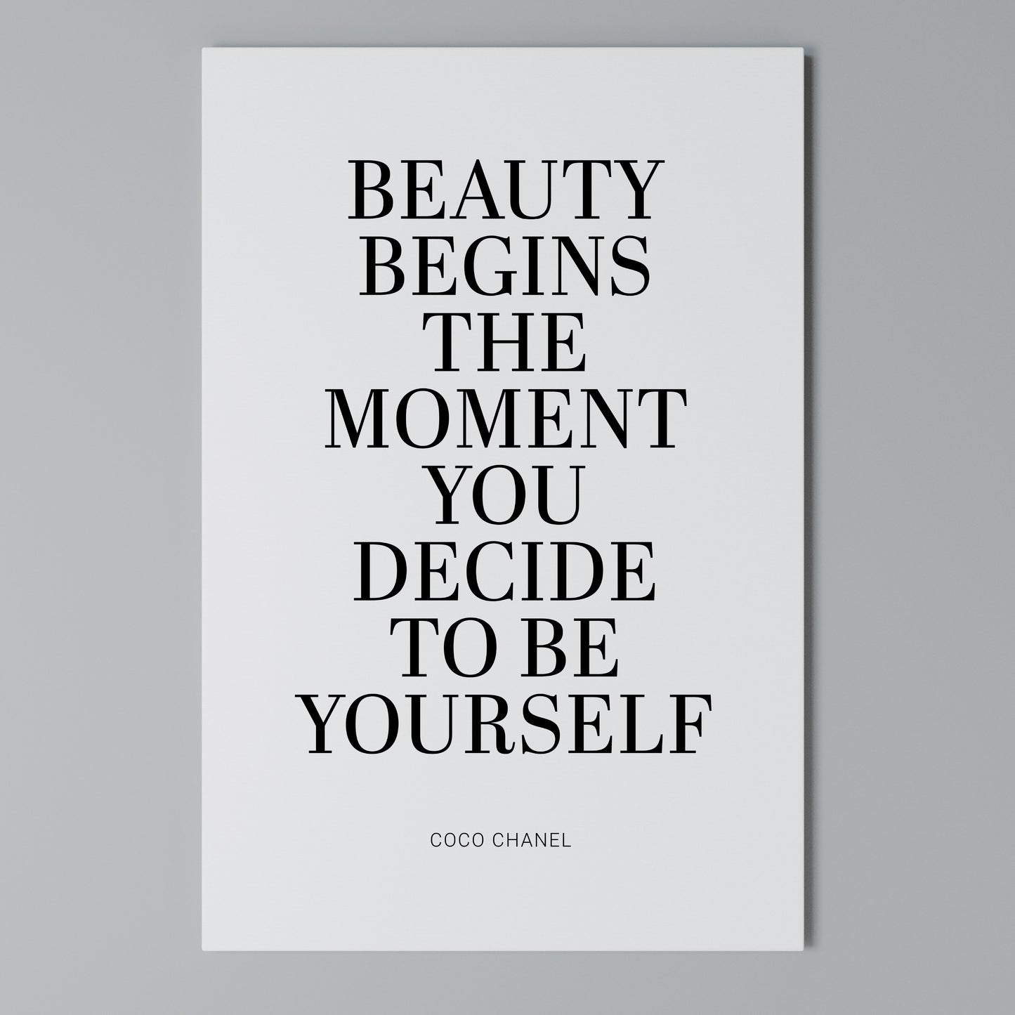 BEAUTY REDEFINED Stampa su Tela Verticale