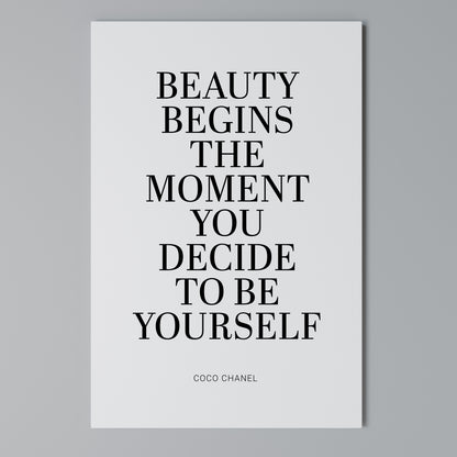 BEAUTY REDEFINED Stampa su Tela Verticale