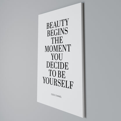 BEAUTY REDEFINED Stampa su Tela Verticale