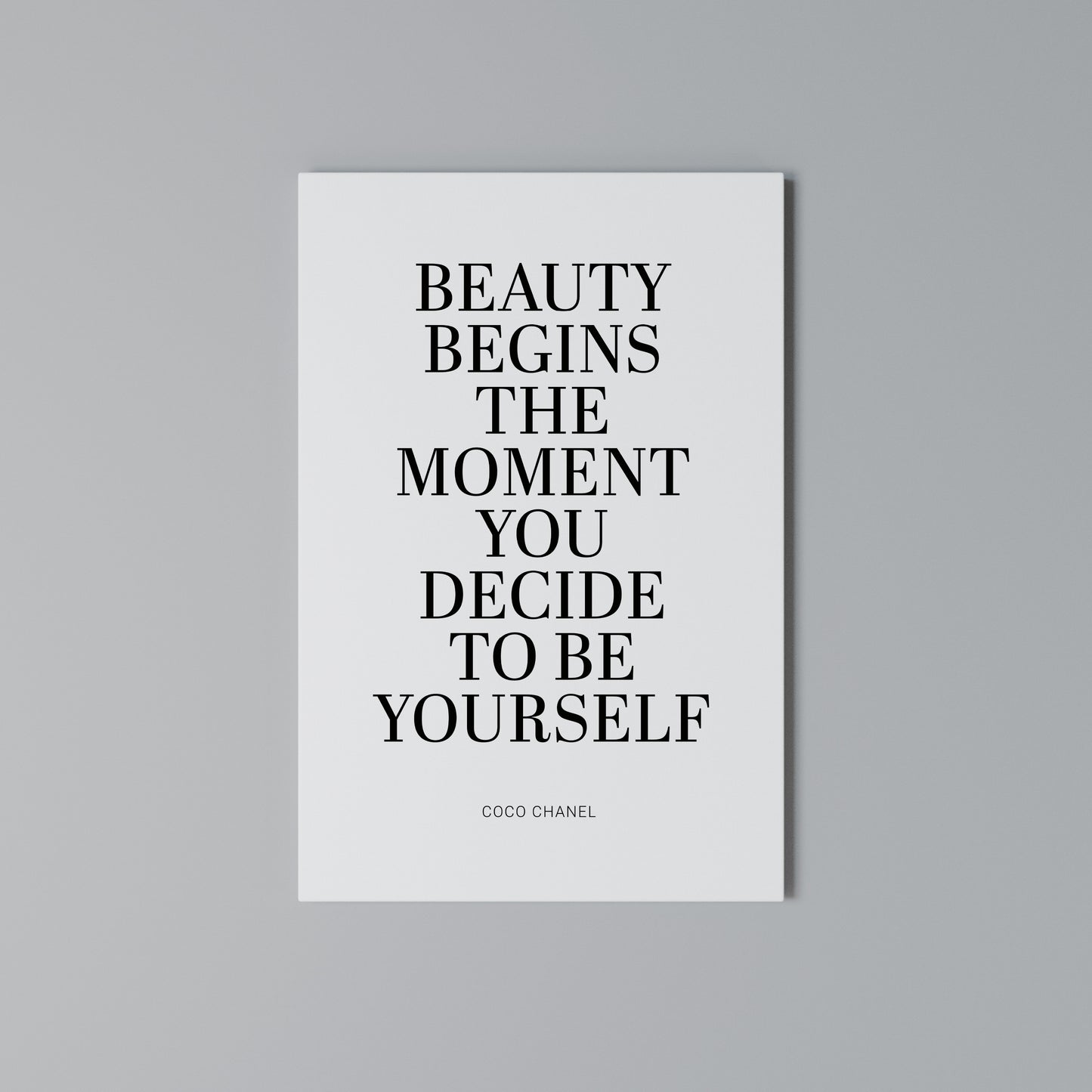 BEAUTY REDEFINED Stampa su Tela Verticale