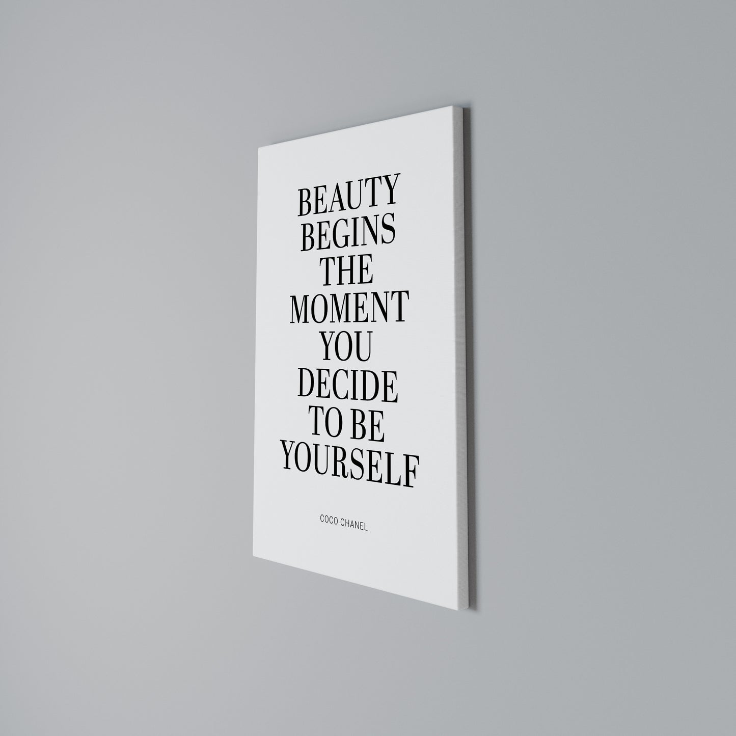 BEAUTY REDEFINED Stampa su Tela Verticale