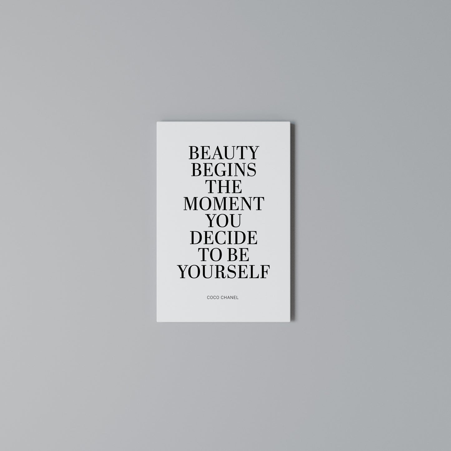 BEAUTY REDEFINED Stampa su Tela Verticale