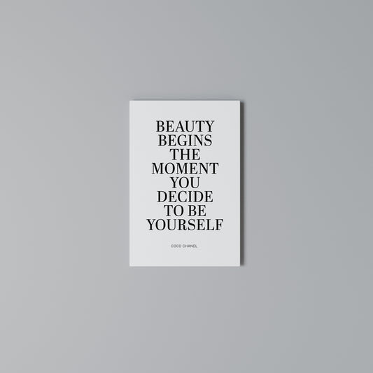 BEAUTY REDEFINED Stampa su Tela Verticale