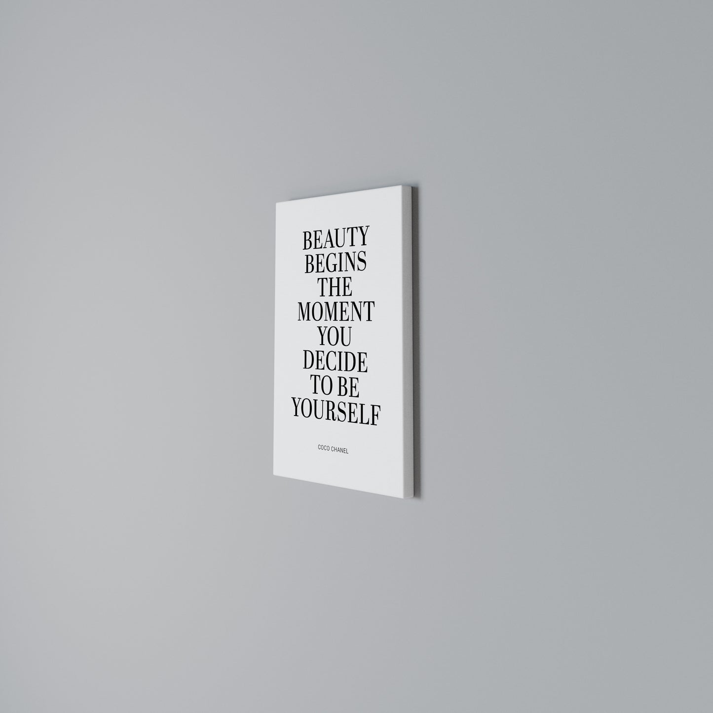 BEAUTY REDEFINED Stampa su Tela Verticale