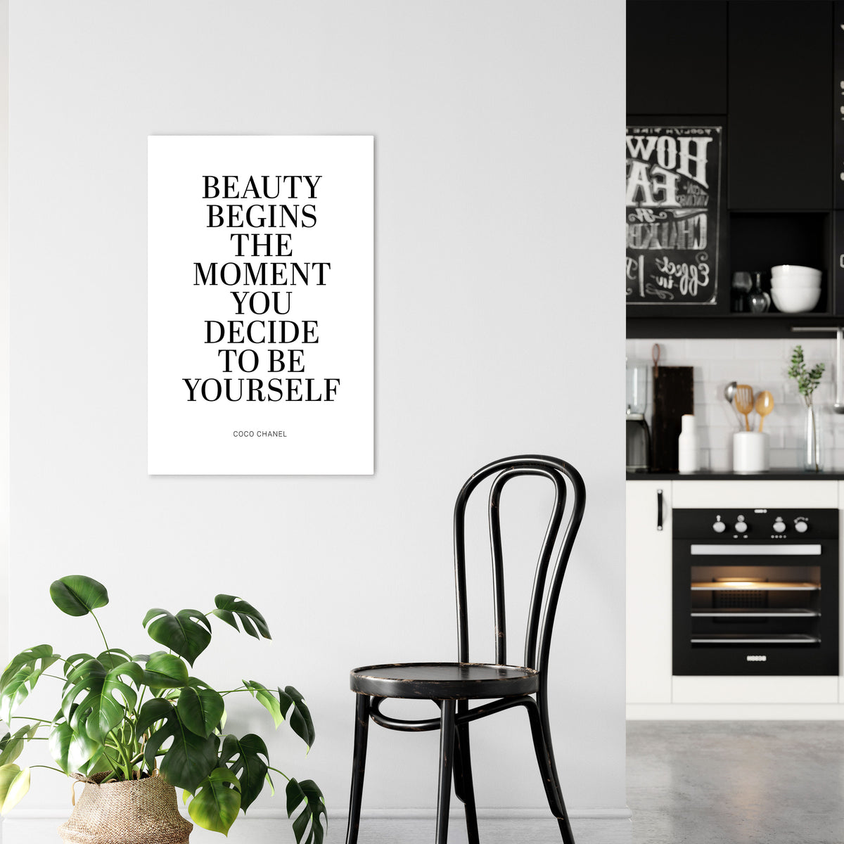 BEAUTY REDEFINED Stampa su tela verticale