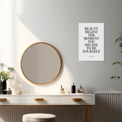 BEAUTY REDEFINED Stampa su tela verticale