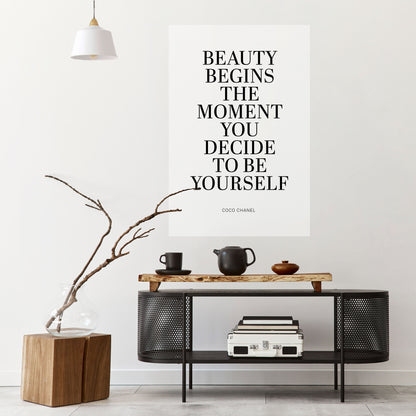 Poster verticale staccabile e attaccabile BEAUTY REDEFINED