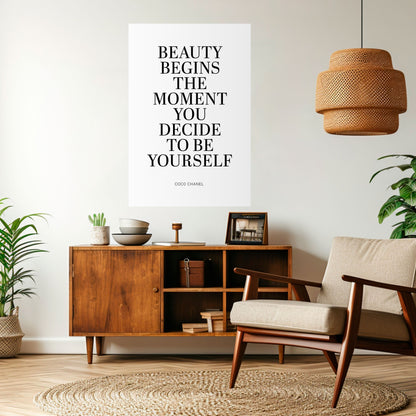 Poster verticale staccabile e attaccabile BEAUTY REDEFINED