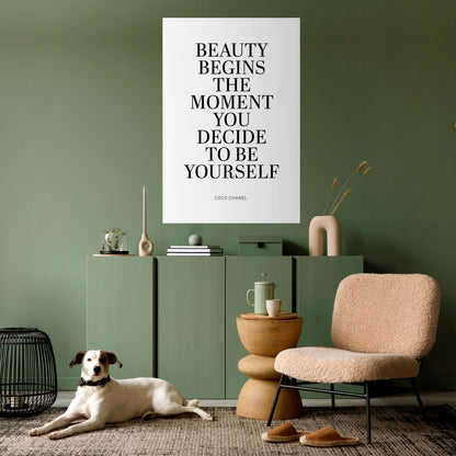 Poster verticale staccabile e attaccabile BEAUTY REDEFINED