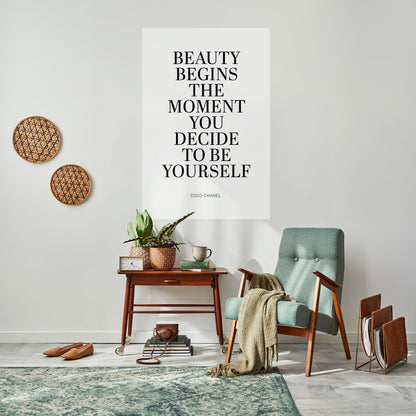 Poster verticale staccabile e attaccabile BEAUTY REDEFINED